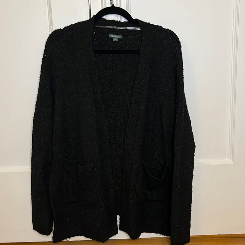 Wild Fable Black Fuzzy Cardigan with Pockets. Size - Large